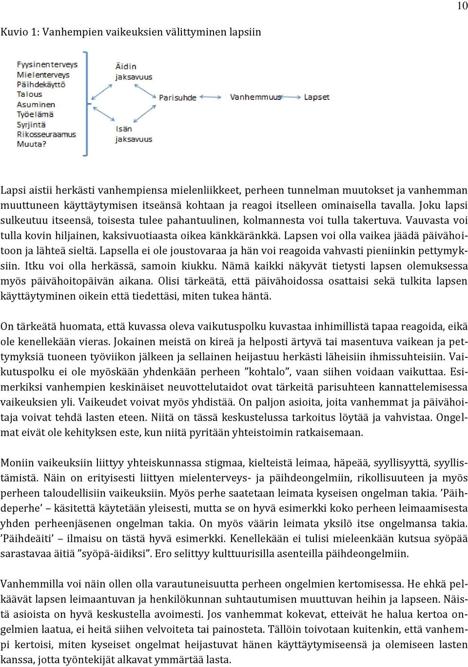 Vauvasta voi tulla kovin hiljainen, kaksivuotiaasta oikea känkkäränkkä. Lapsen voi olla vaikea jäädä päivähoitoon ja lähteä sieltä.