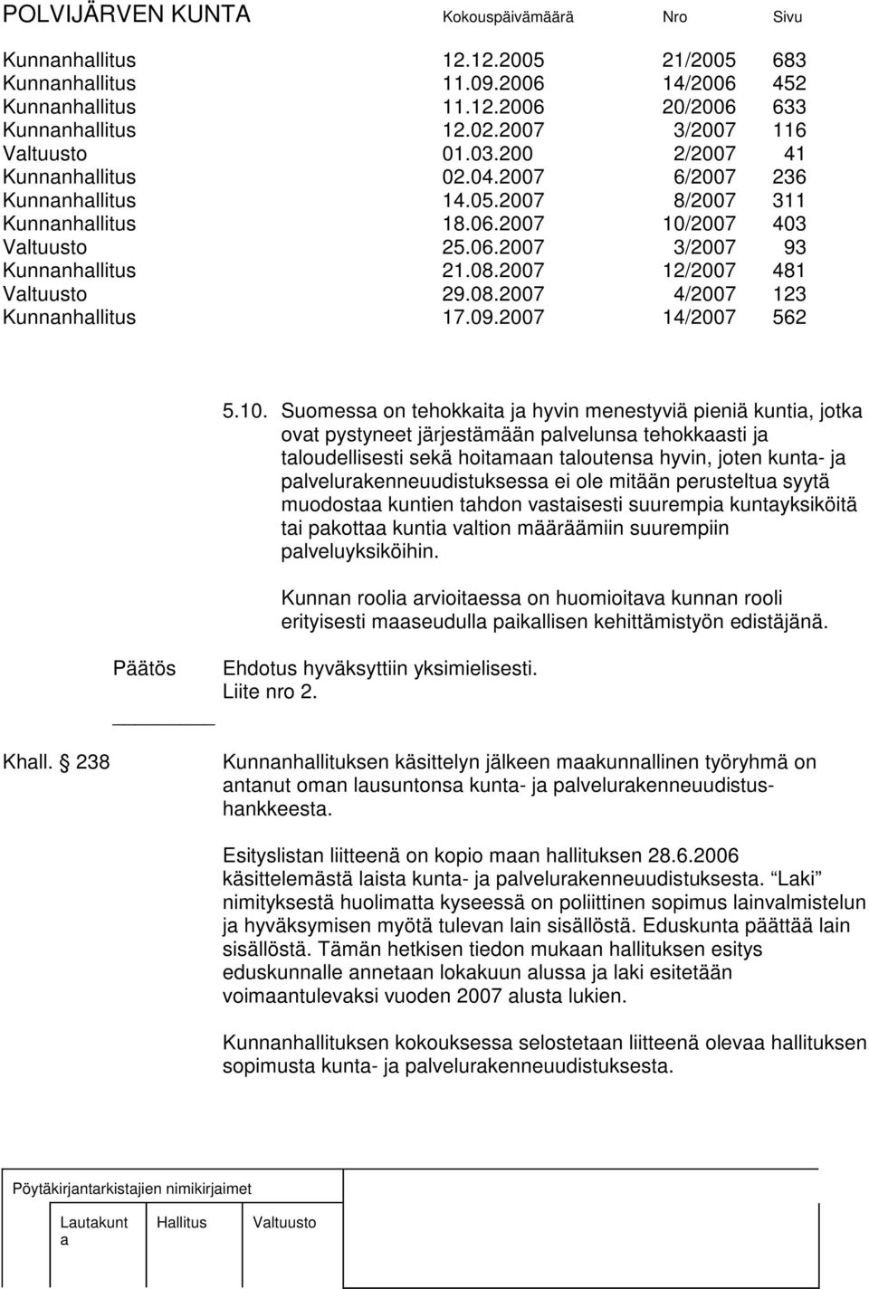 09.2007 14/2007 562 Päätös 5.10.