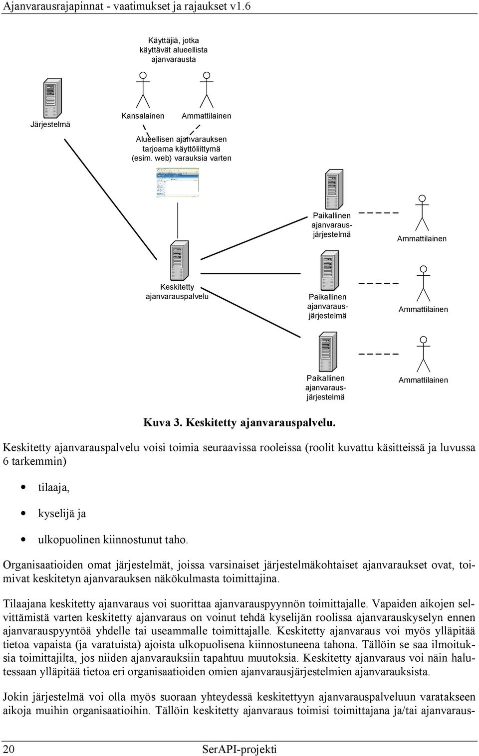 3. Keskitetty ajanvarauspalvelu.