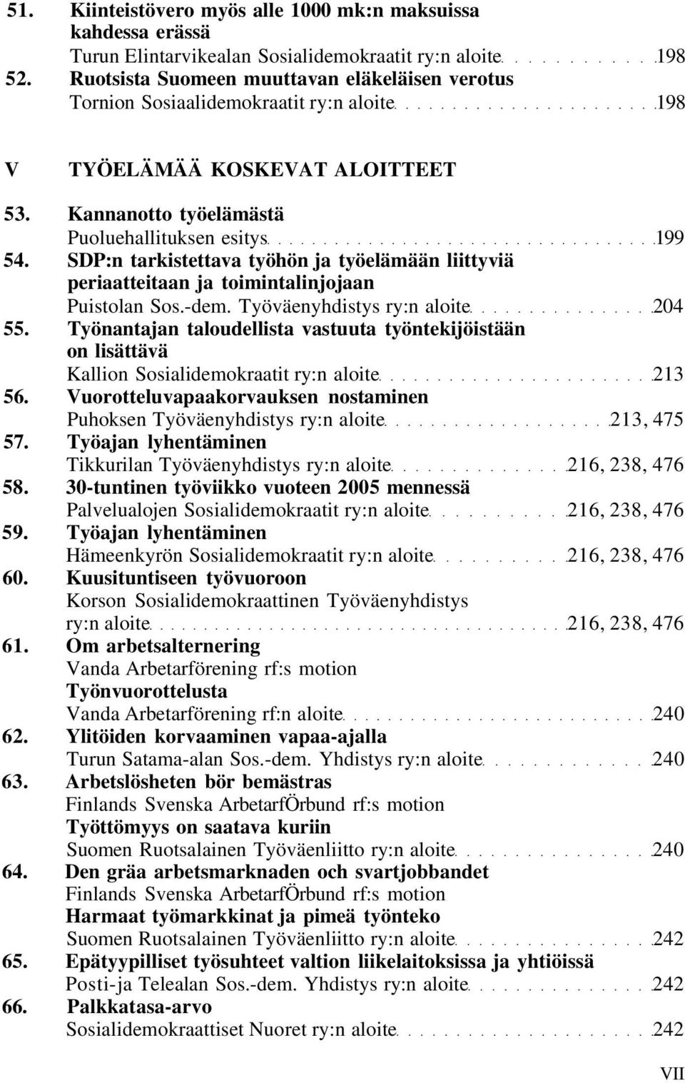 SDP:n tarkistettava työhön ja työelämään liittyviä periaatteitaan ja toimintalinjojaan Puistolan Sos.-dem. Työväenyhdistys ry:n aloite 204 55.