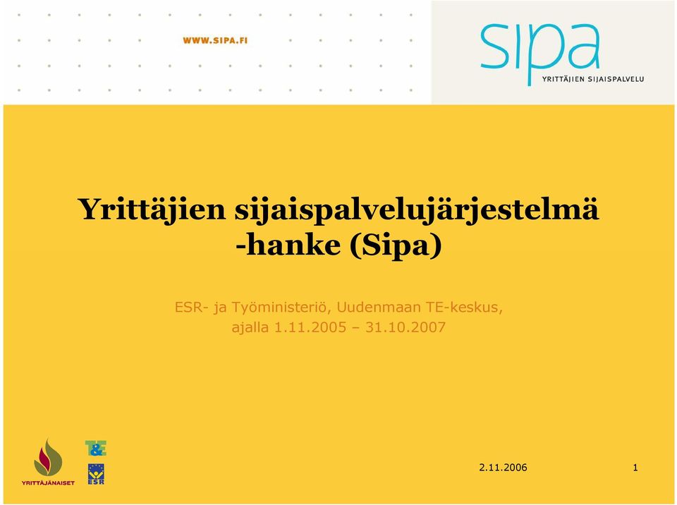 (Sipa) ESR- ja Työministeriö,