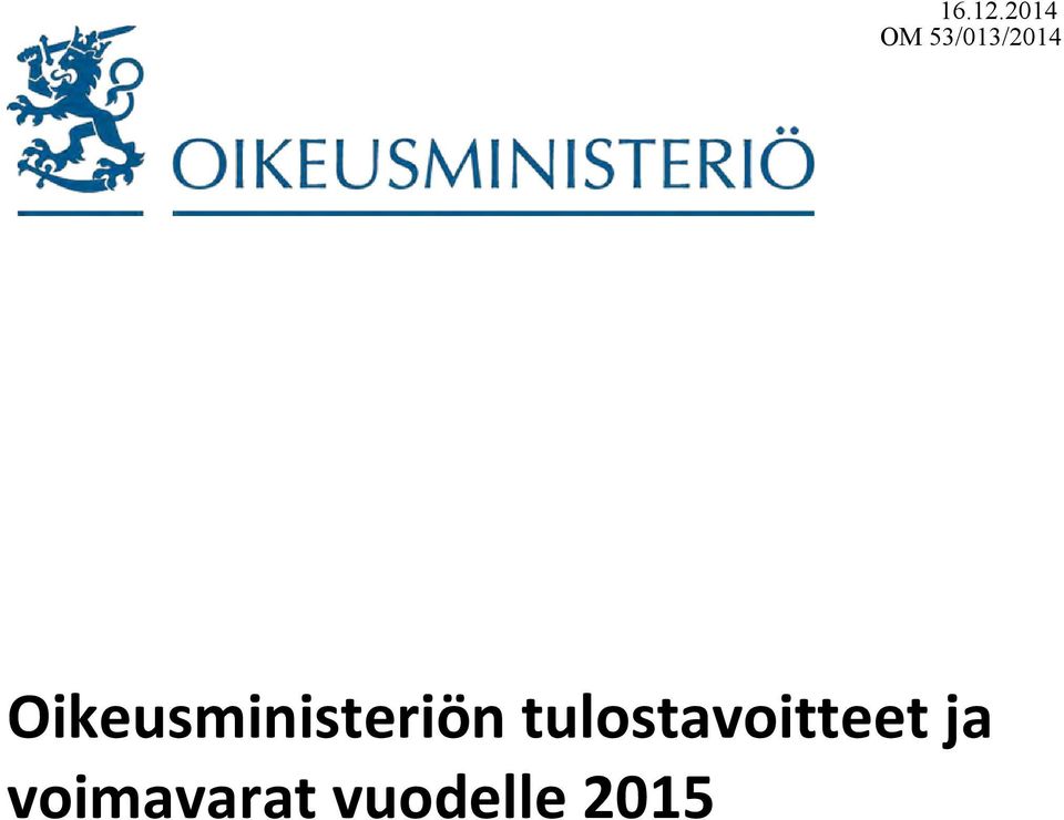 Oikeusministeriön