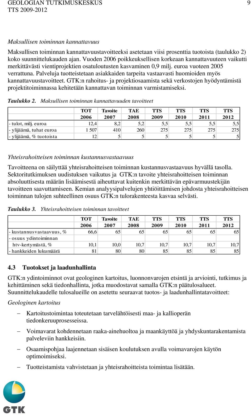 Palveluja tuotteistetaan asiakkaiden tarpeita vastaavasti huomioiden myös kannattavuustavoitteet.