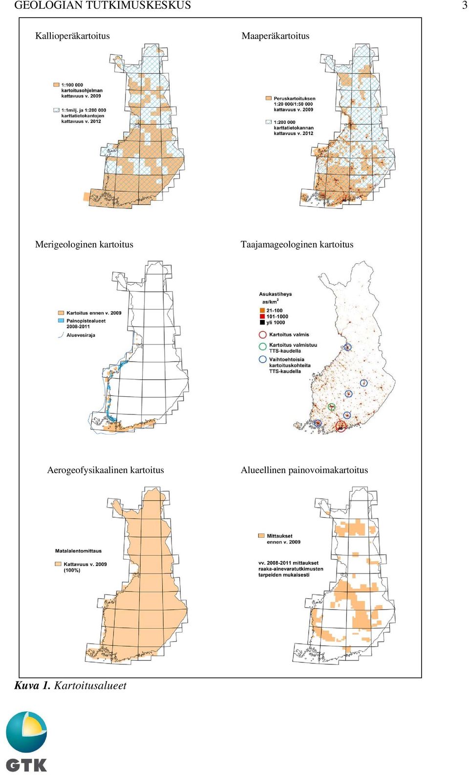 Taajamageologinen kartoitus Aerogeofysikaalinen