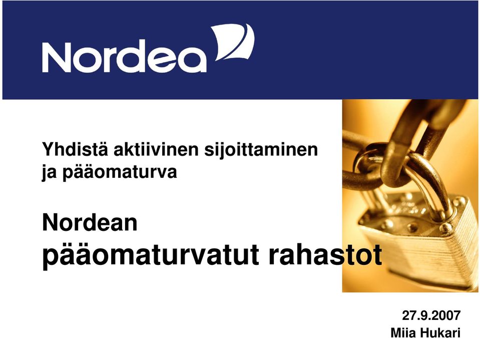 pääomaturva Nordean