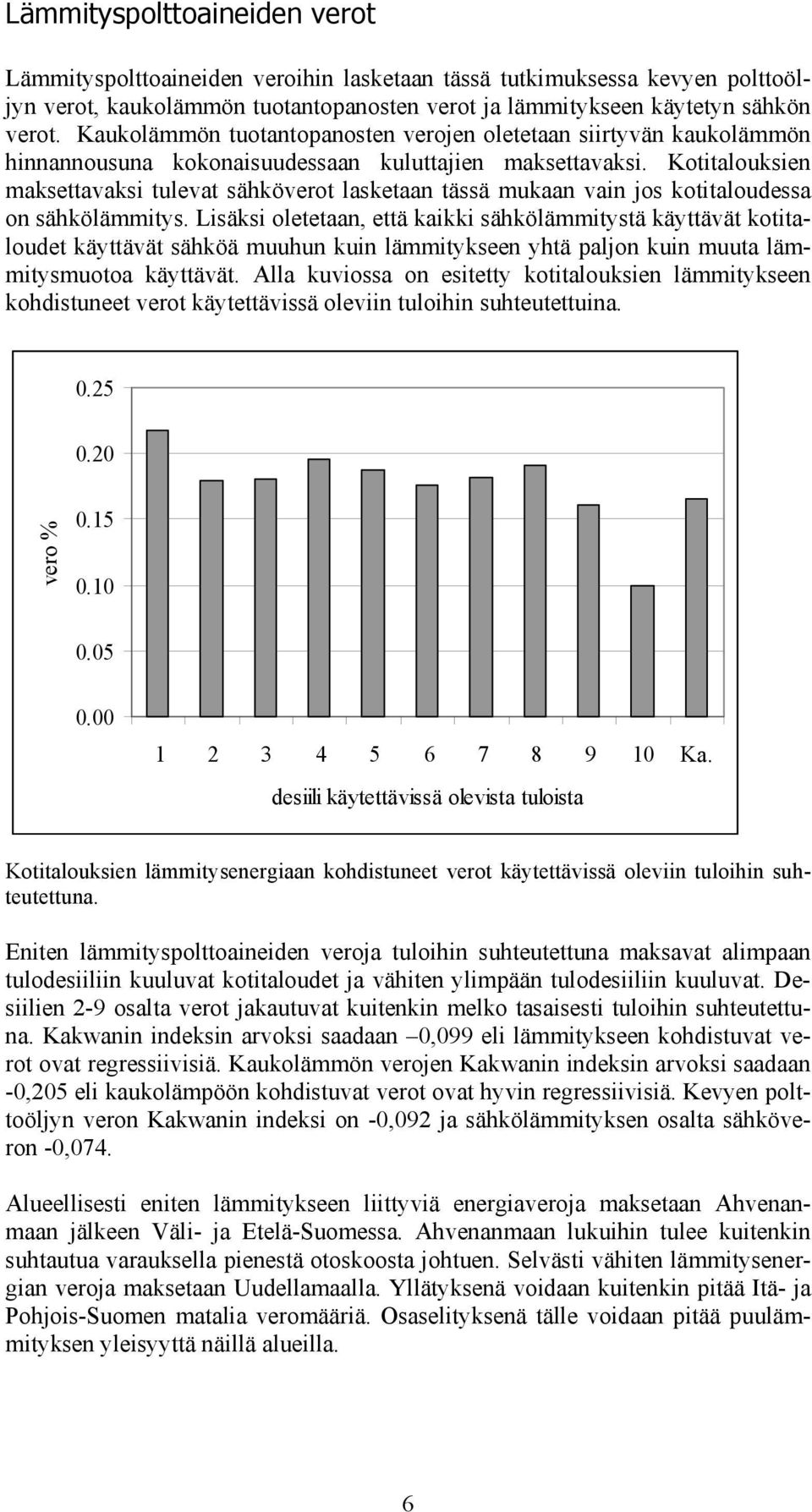 Kotitalouksien maksettavaksi tulevat sähköverot lasketaan tässä mukaan vain jos kotitaloudessa on sähkölämmitys.