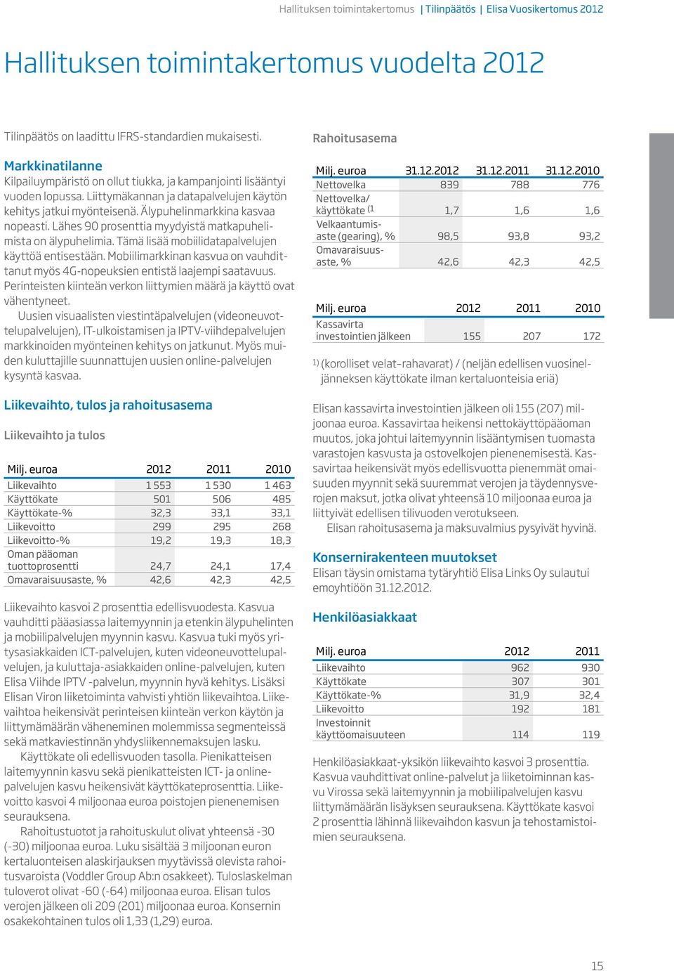 Lähes 90 prosenttia myydyistä matkapuhelimista on älypuhelimia. Tämä lisää mobiilidatapalvelujen käyttöä entisestään.