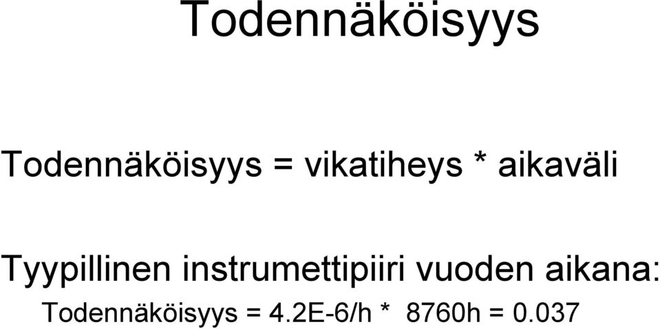 instrumettipiiri vuoden aikana: