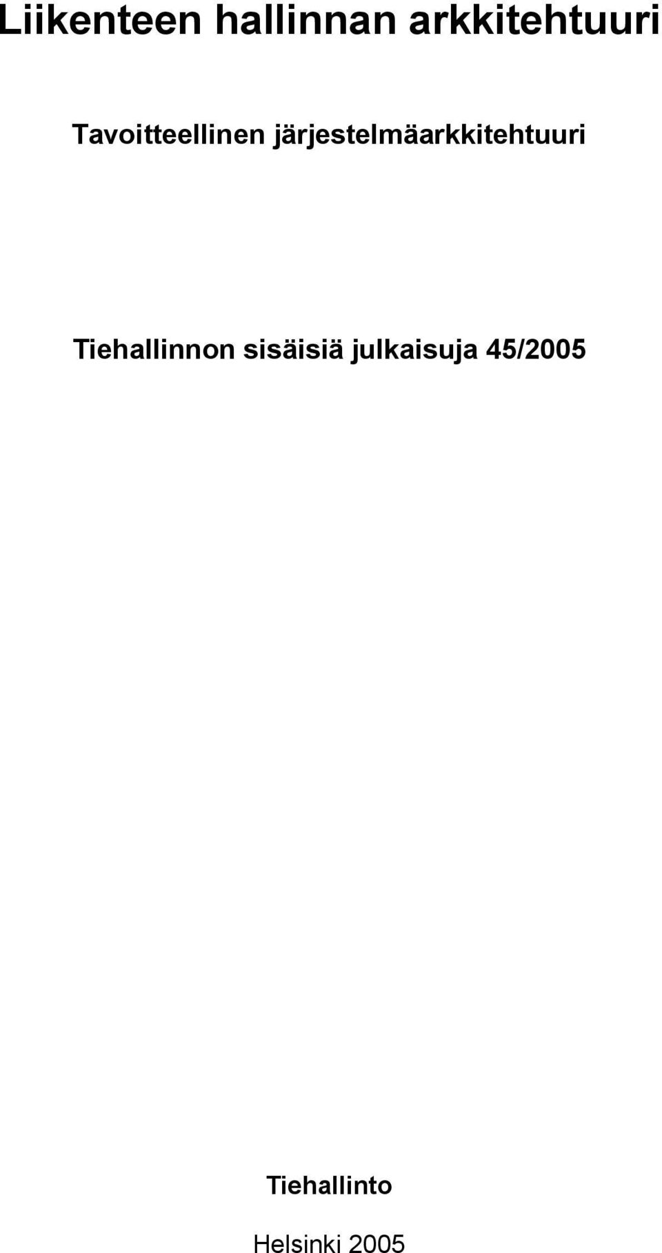 järjestelmäarkkitehtuuri