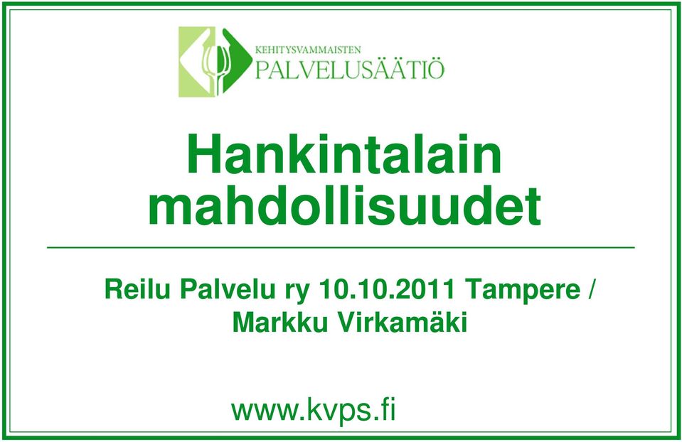 Palvelu ry 10.