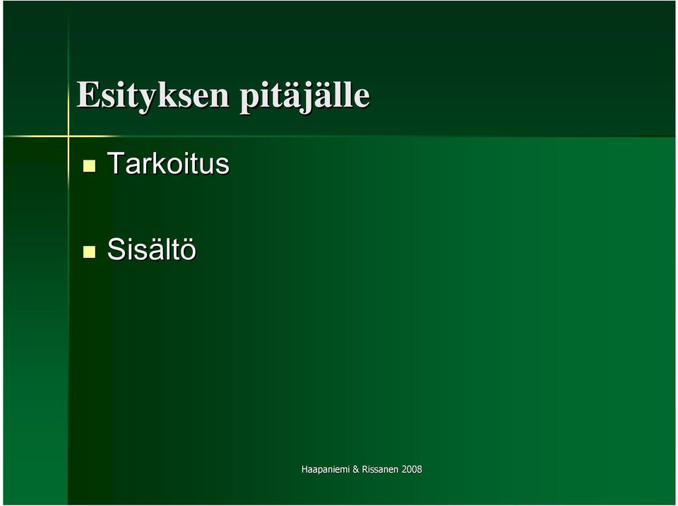 Tarkoitus