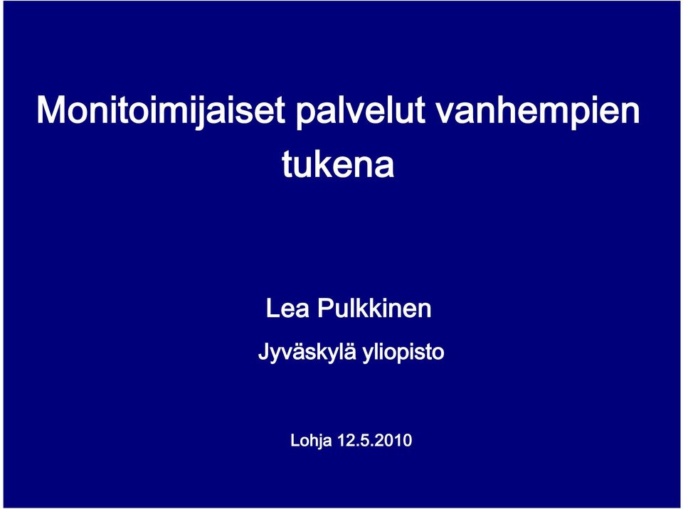 tukena Lea Pulkkinen