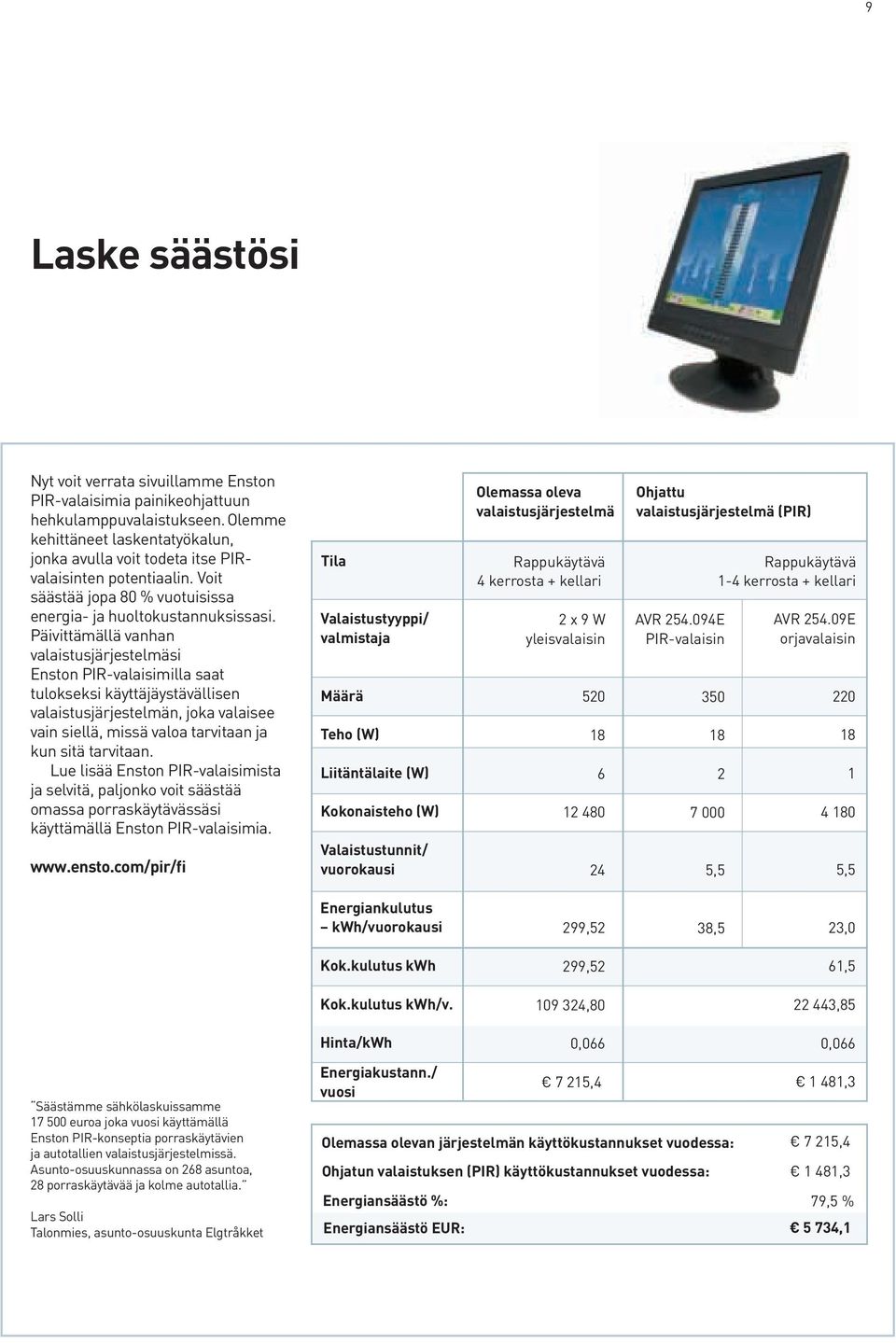 Päivittämällä vanhan valaistusjärjestelmäsi Enston PIR-valaisimilla saat tulokseksi käyttäjäystävällisen valaistusjärjestelmän, joka valaisee vain siellä, missä valoa tarvitaan ja kun sitä tarvitaan.