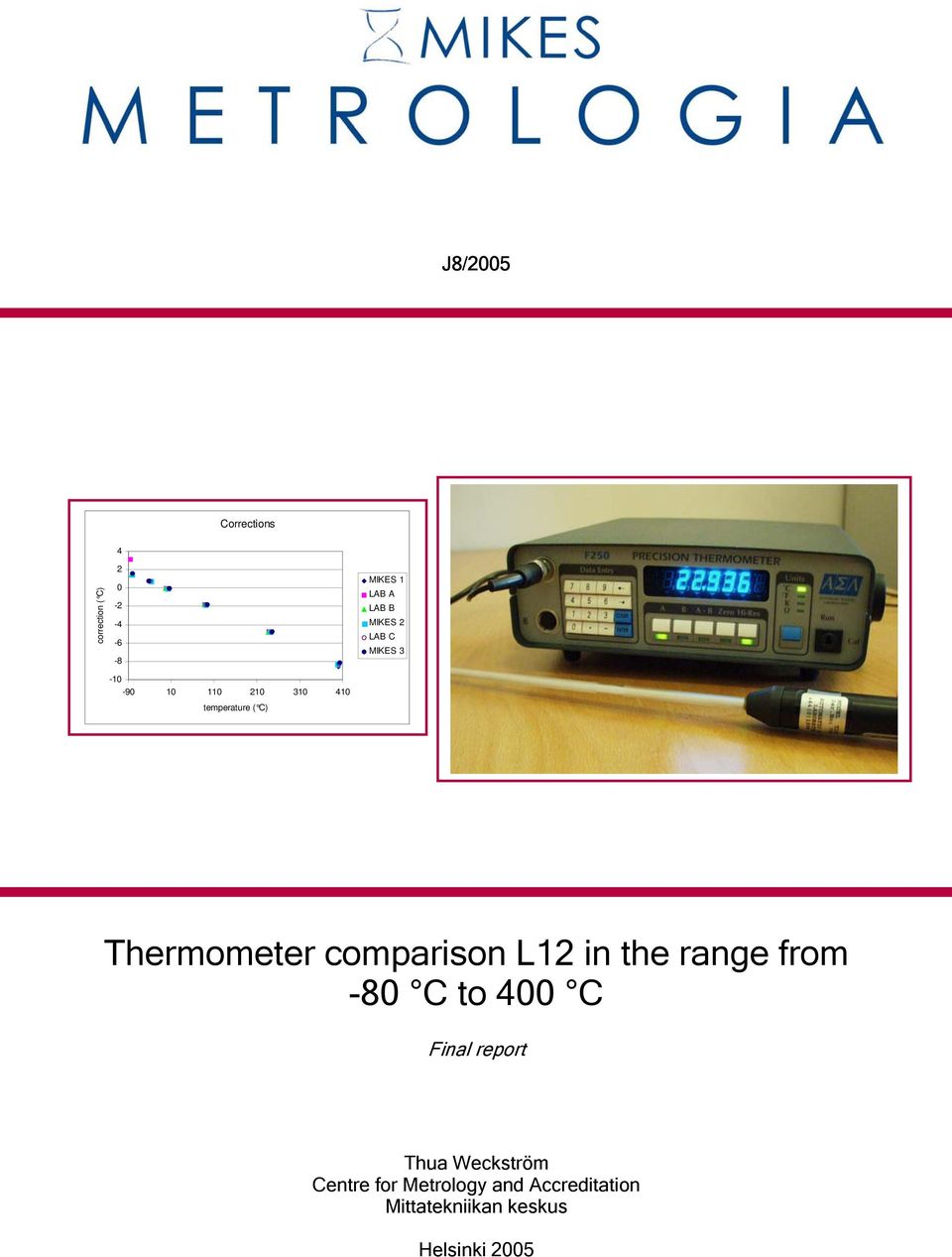 comparison L12 in the range from -80 C to 400 C Final report Thua
