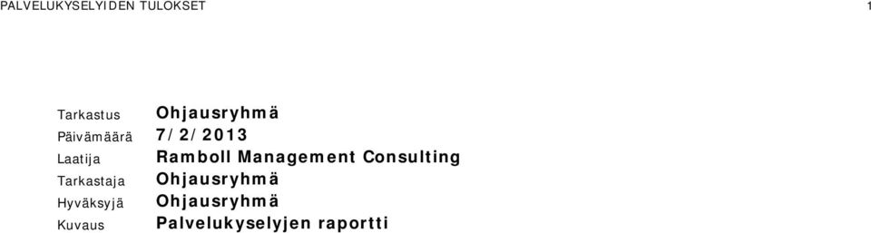 Ramboll Management Consulting Tarkastaja