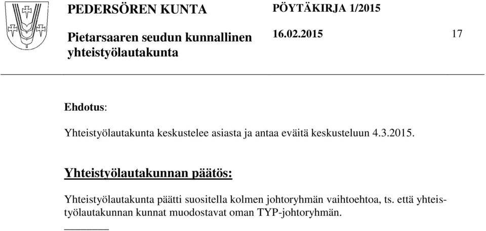 eväitä keskusteluun 4.3.2015.