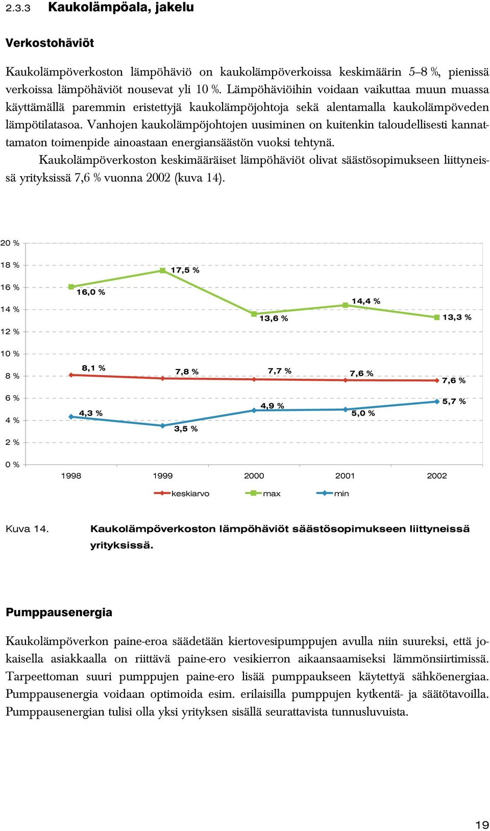 Vanhojen kaukolämpöjohtojen uusiminen on kuitenkin taloudellisesti kannattamaton toimenpide ainoastaan energiansäästön vuoksi tehtynä.