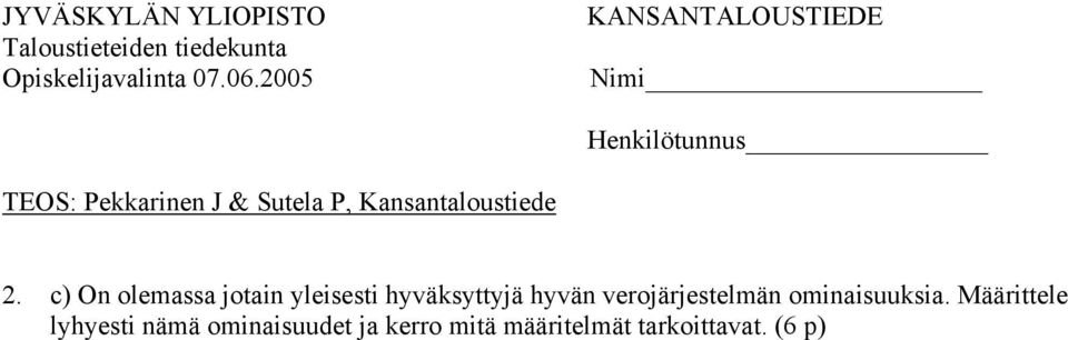 ominaisuuksia.