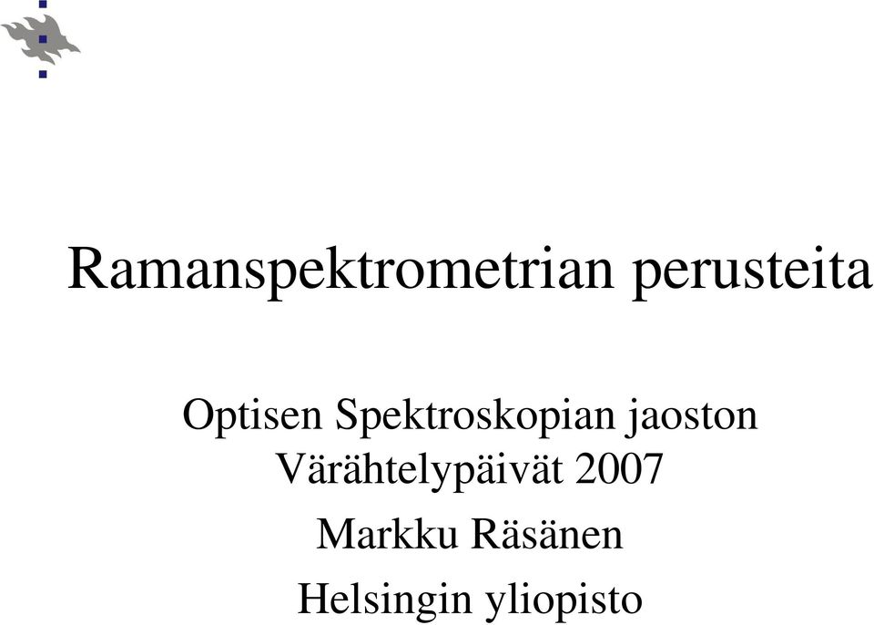 Spektroskopian jaoston