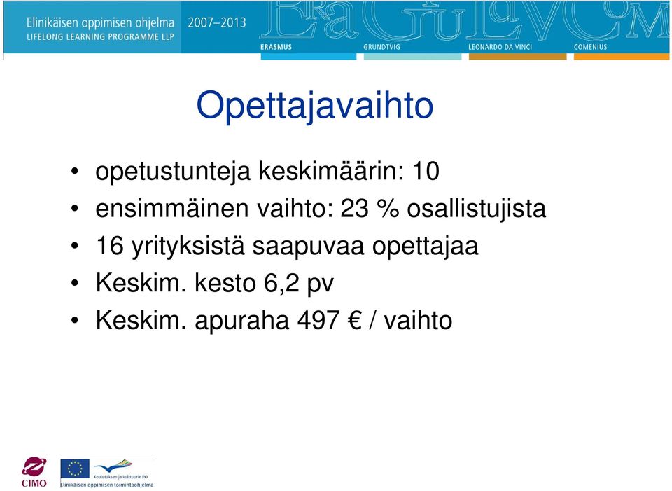 osallistujista 16 yrityksistä saapuvaa