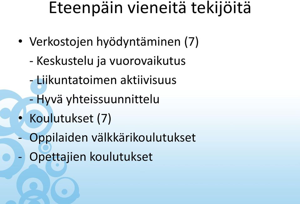 Liikuntatoimen aktiivisuus - Hyvä yhteissuunnittelu