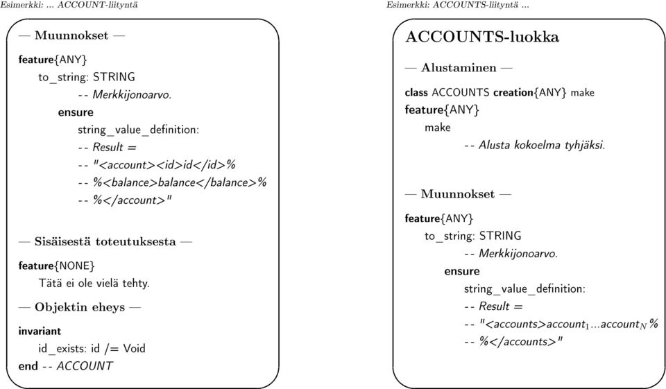 string_value_denition: make -- Alusta kokoelma tyhjäksi.