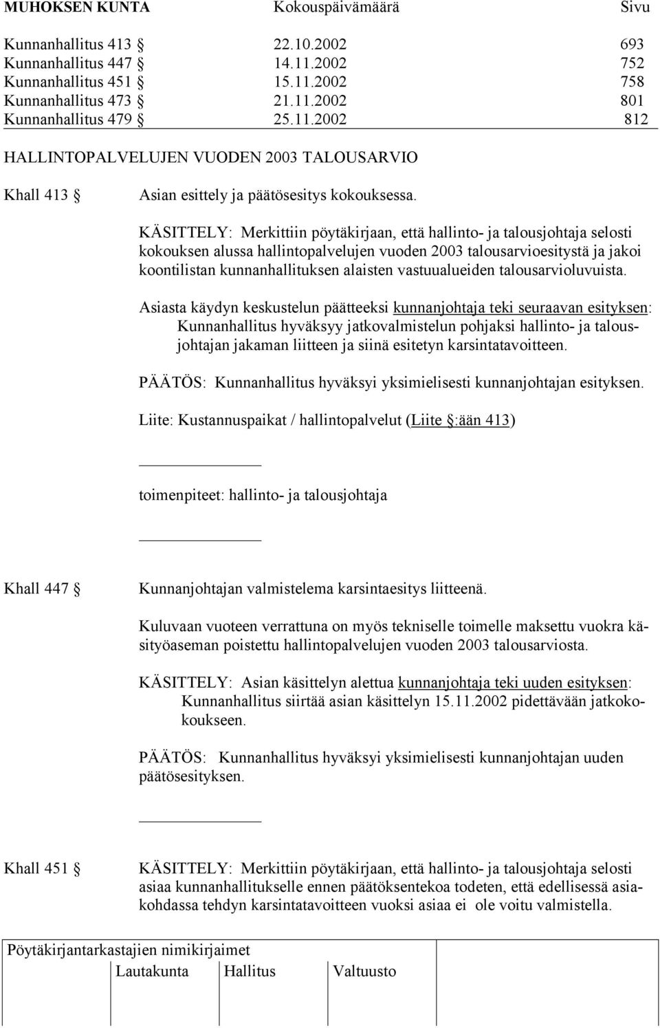 vastuualueiden talousarvioluvuista.