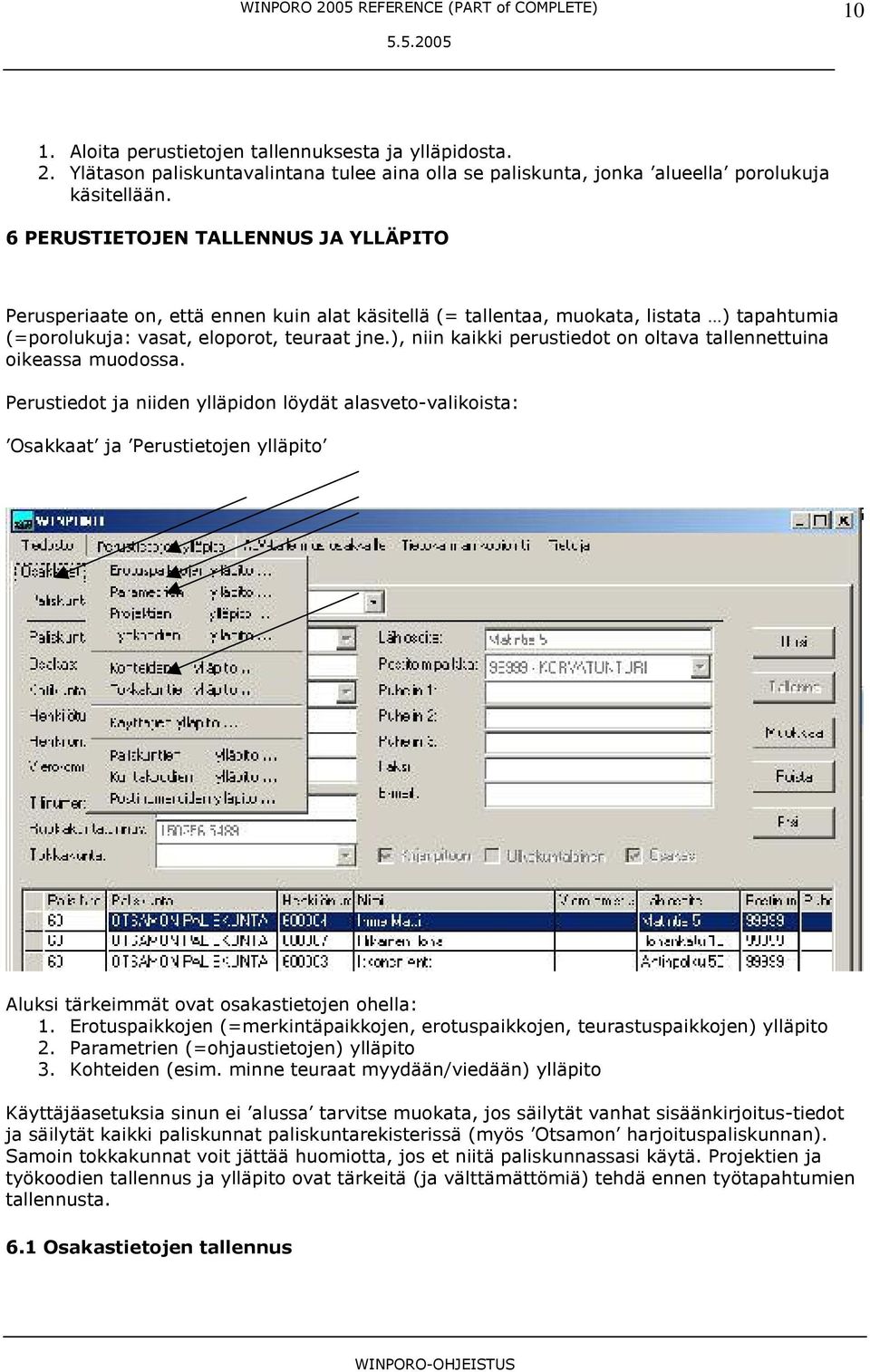 ), niin kaikki perustiedot on oltava tallennettuina oikeassa muodossa.