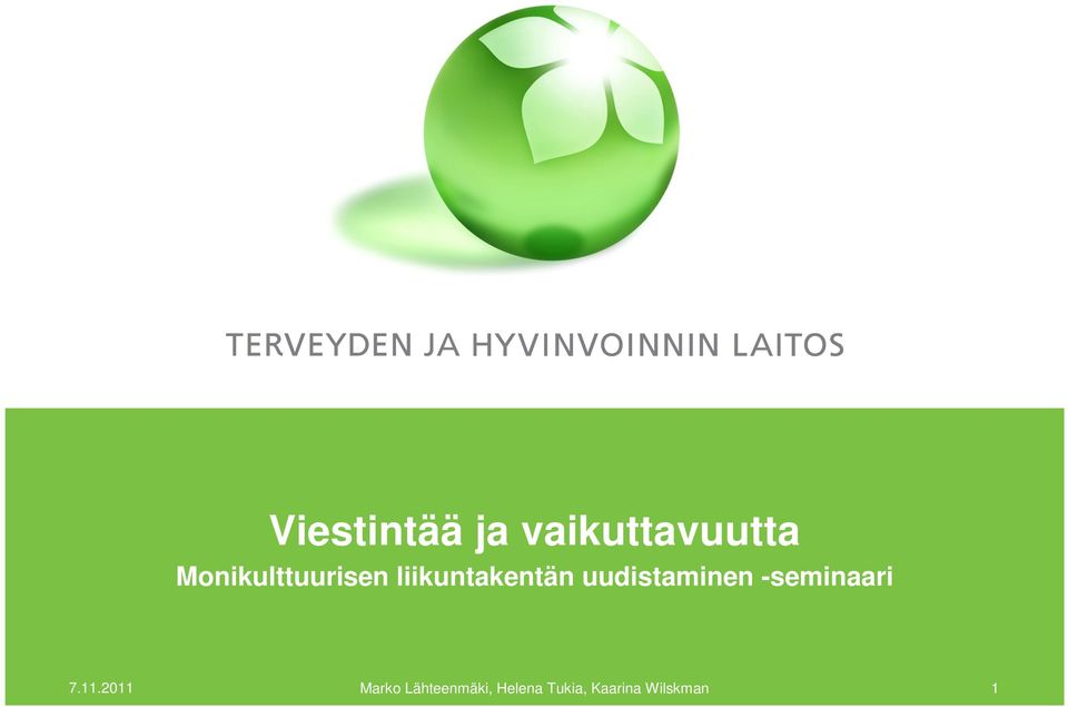 uudistaminen -seminaari 7.11.