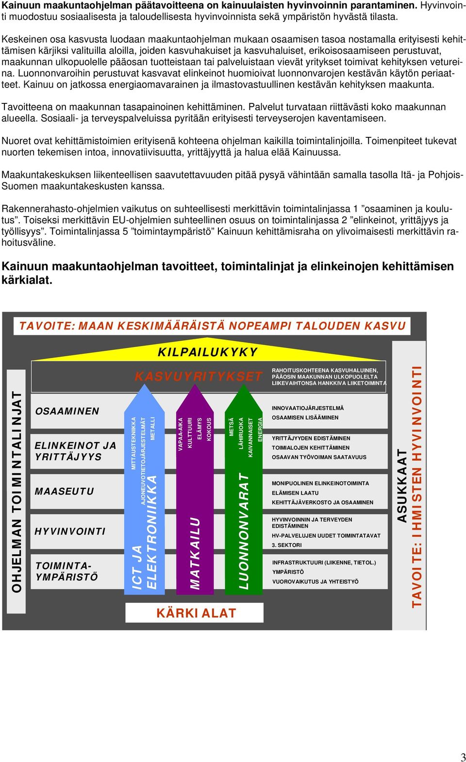 perustuvat, maakunnan ulkopuolelle pääosan tuotteistaan tai palveluistaan vievät yritykset toimivat kehityksen vetureina.