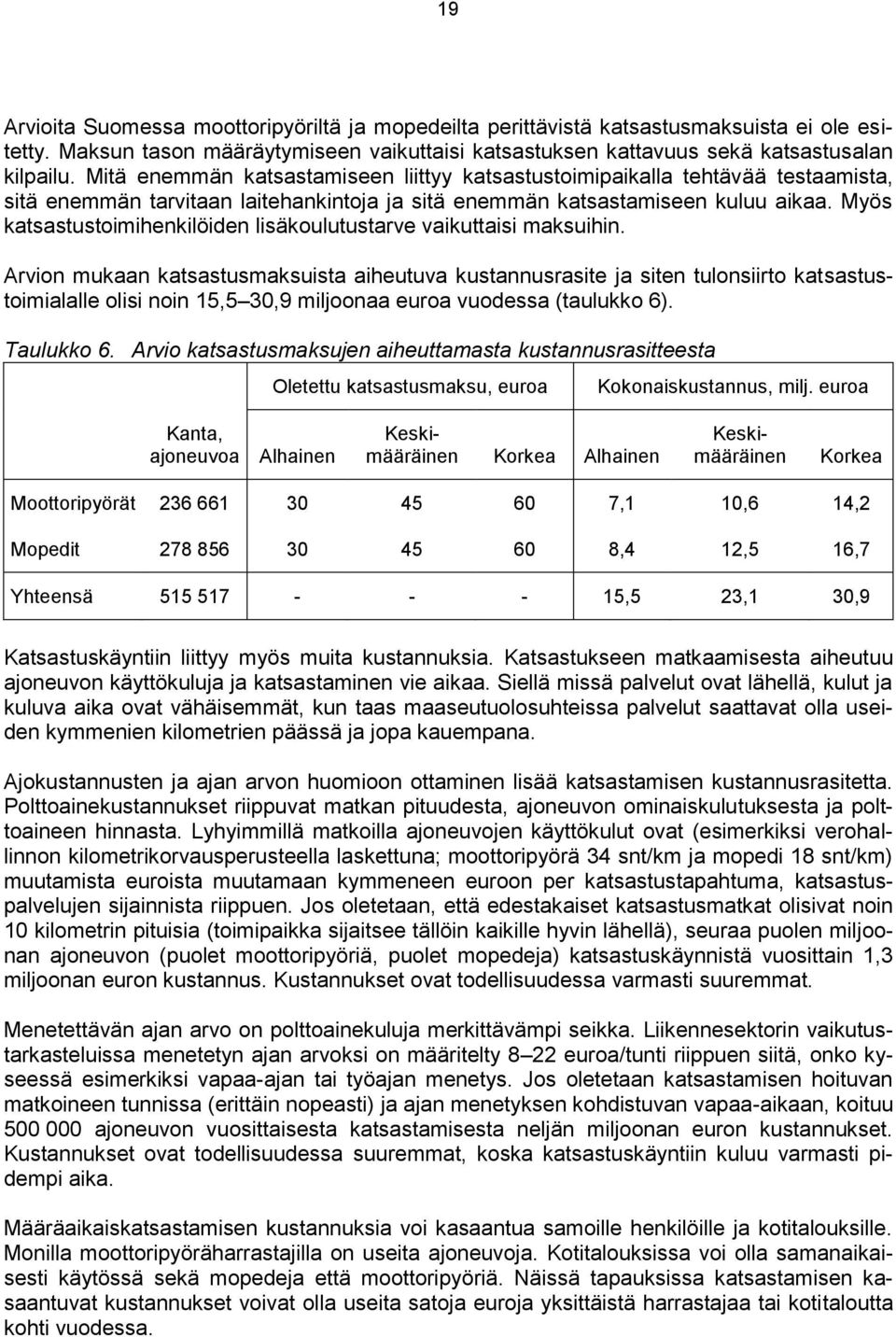 Myös katsastustoimihenkilöiden lisäkoulutustarve vaikuttaisi maksuihin.