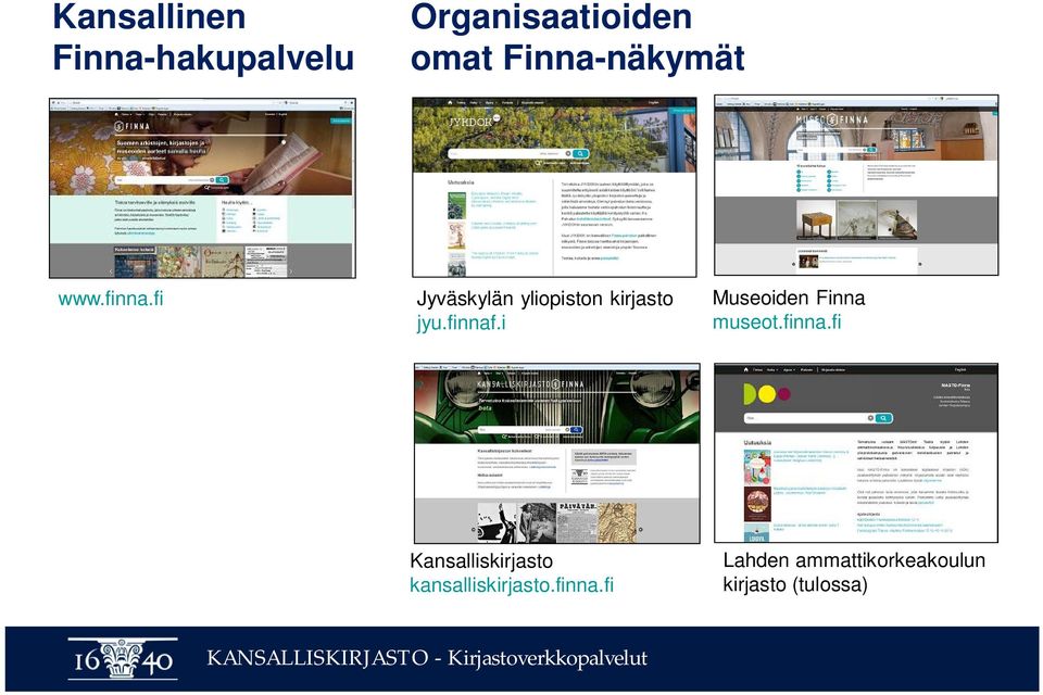 finnaf.i Museoiden Finna museot.finna.fi Kansalliskirjasto kansalliskirjasto.