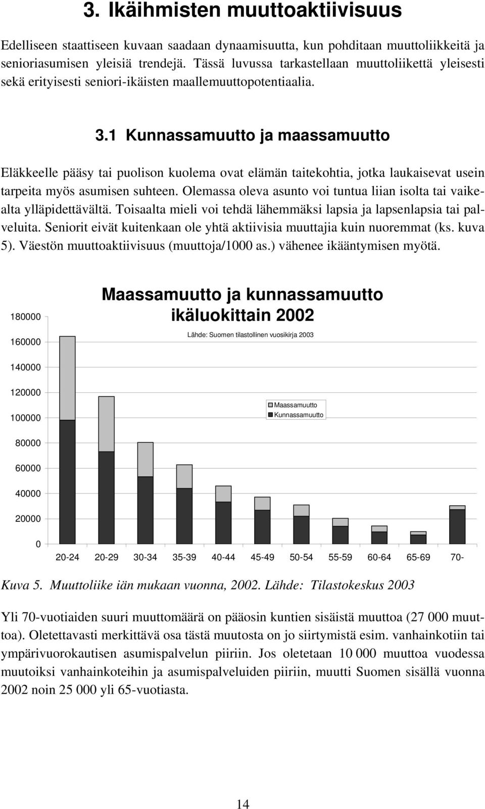 1 Kunnassamuutto ja maassamuutto Eläkkeelle pääsy tai puolison kuolema ovat elämän taitekohtia, jotka laukaisevat usein tarpeita myös asumisen suhteen.