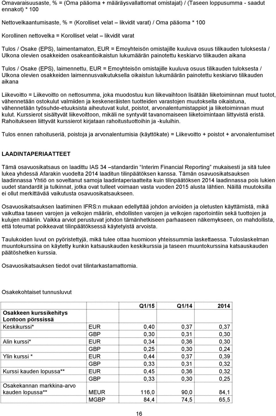 osakeantioikaistun lukumäärän painotettu keskiarvo tilikauden aikana Tulos / Osake (EPS), laimennettu, EUR = Emoyhteisön omistajille kuuluva osuus tilikauden tuloksesta / Ulkona olevien osakkeiden
