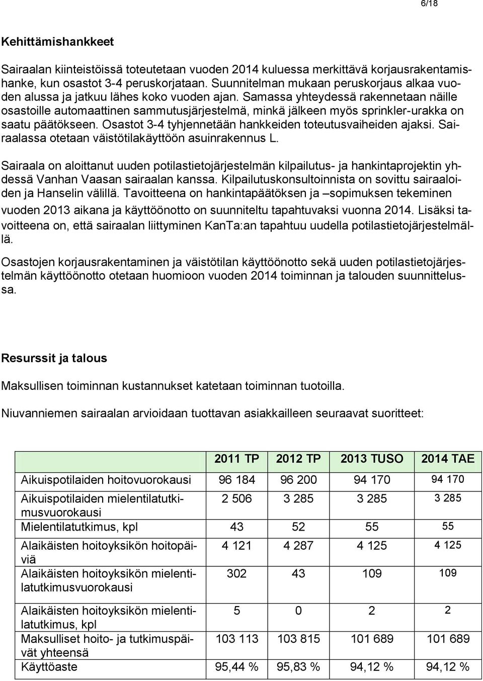 Samassa yhteydessä rakennetaan näille osastoille automaattinen sammutusjärjestelmä, minkä jälkeen myös sprinkler-urakka on saatu päätökseen.