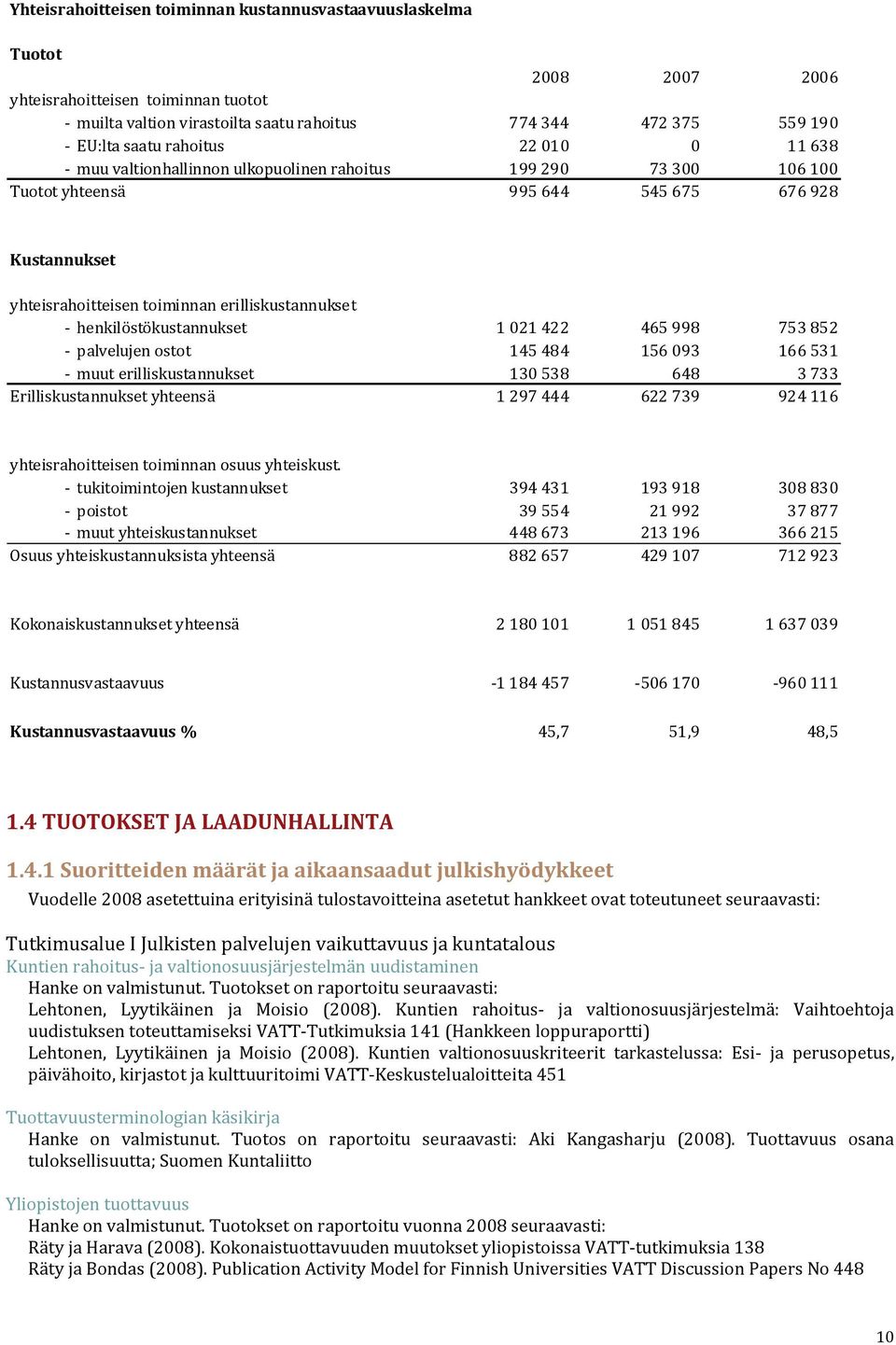 henkilöstökustannukset 1 021 422 465 998 753 852 palvelujen ostot 145 484 156 093 166 531 muut erilliskustannukset 130 538 648 3 733 Erilliskustannukset yhteensä 1 297 444 622 739 924 116