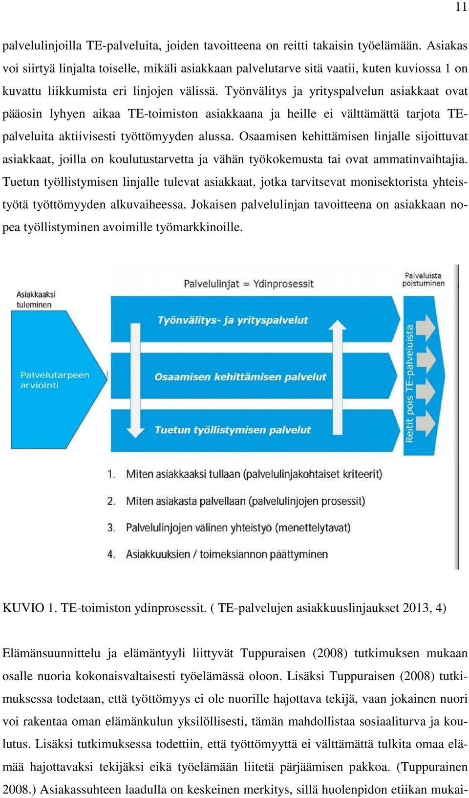 Työnvälitys ja yrityspalvelun asiakkaat ovat pääosin lyhyen aikaa TE-toimiston asiakkaana ja heille ei välttämättä tarjota TEpalveluita aktiivisesti työttömyyden alussa.