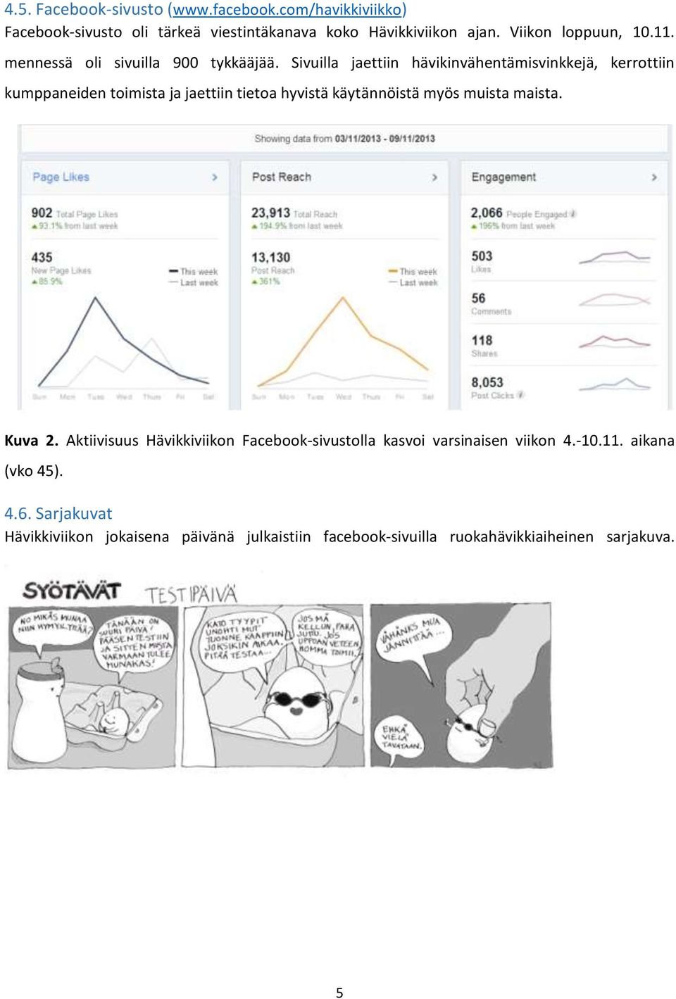 Sivuilla jaettiin hävikinvähentämisvinkkejä, kerrottiin kumppaneiden toimista ja jaettiin tietoa hyvistä käytännöistä myös muista