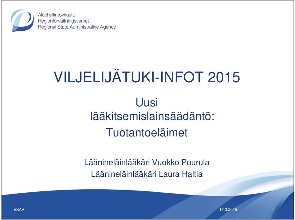 Tuotantoeläimet Läänineläinlääkäri