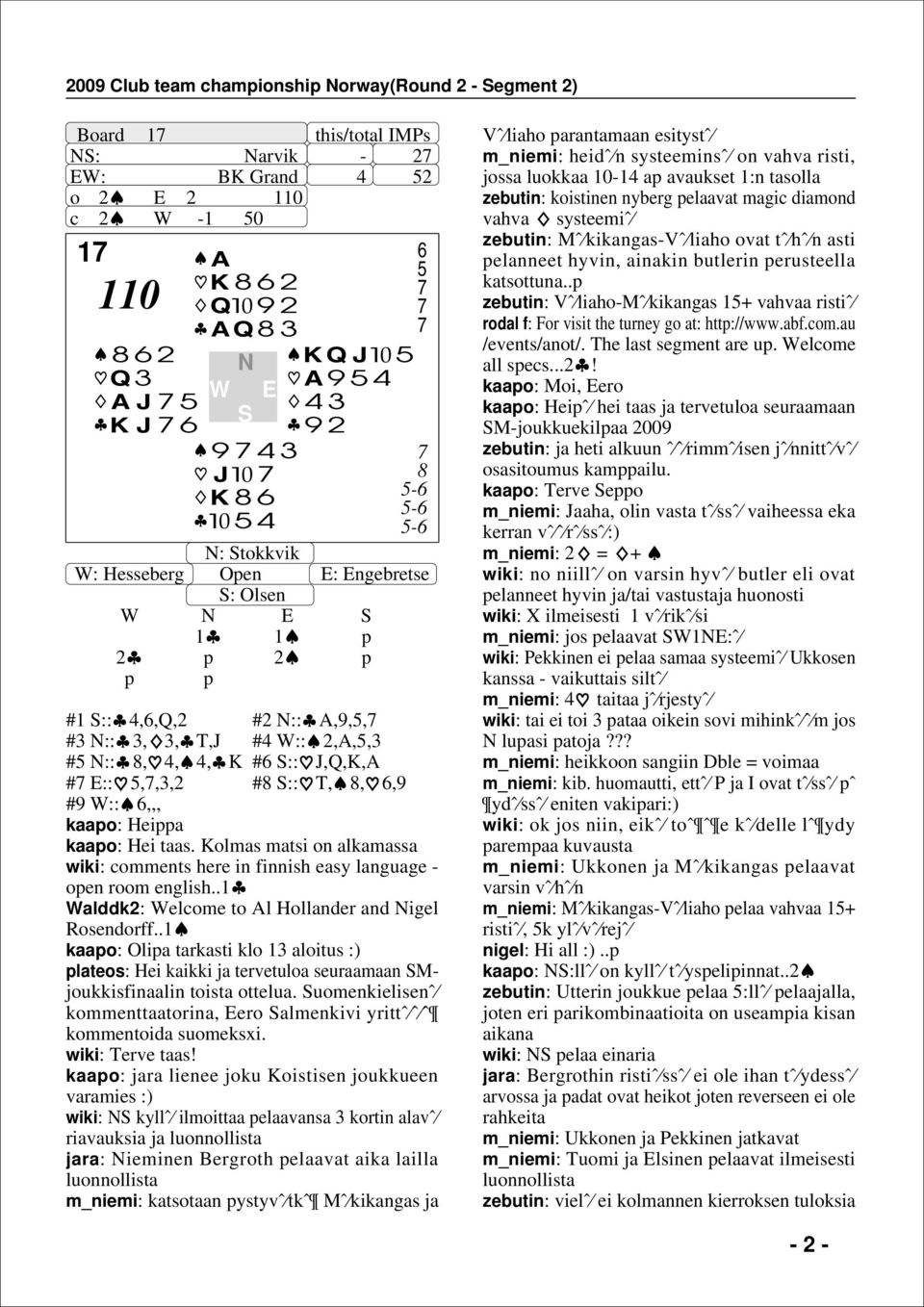 Kolmas matsi on alkamassa wiki: comments here in finnish easy language - open room english..1 alddk2: elcome to Al Hollander and igel Rosendorff.