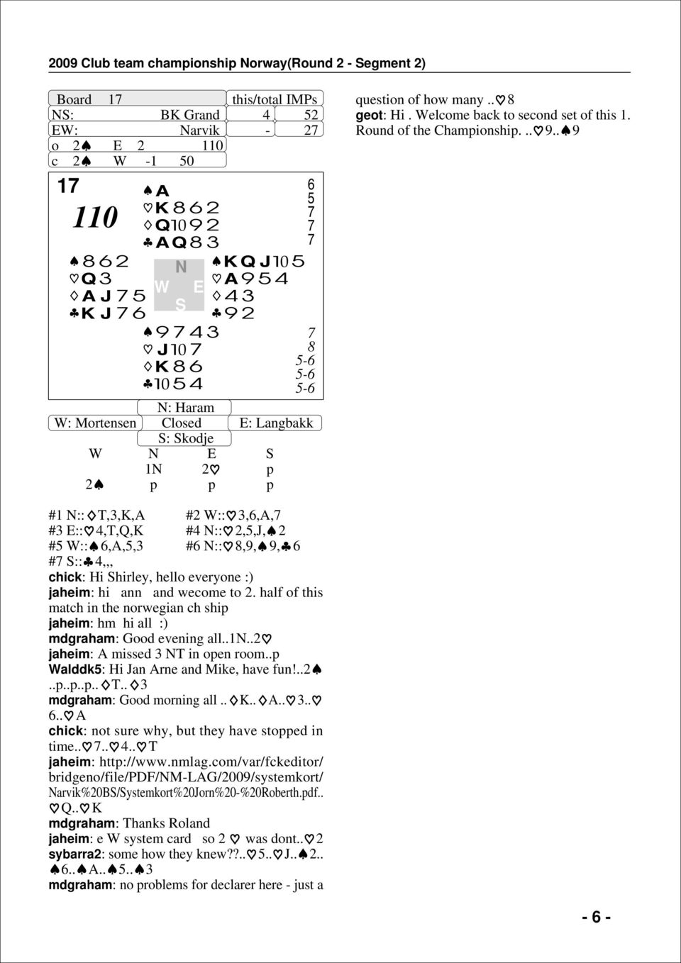 .... #1 :: T,3,K,A #2 :: 3,,A, #3 :: 4,T,Q,K #4 :: 2,5,J, 2 #5 ::,A,5,3 # :: 8,,, # :: 4,,, chick: Hi hirley, hello everyone :) jaheim: hi ann and wecome to 2.