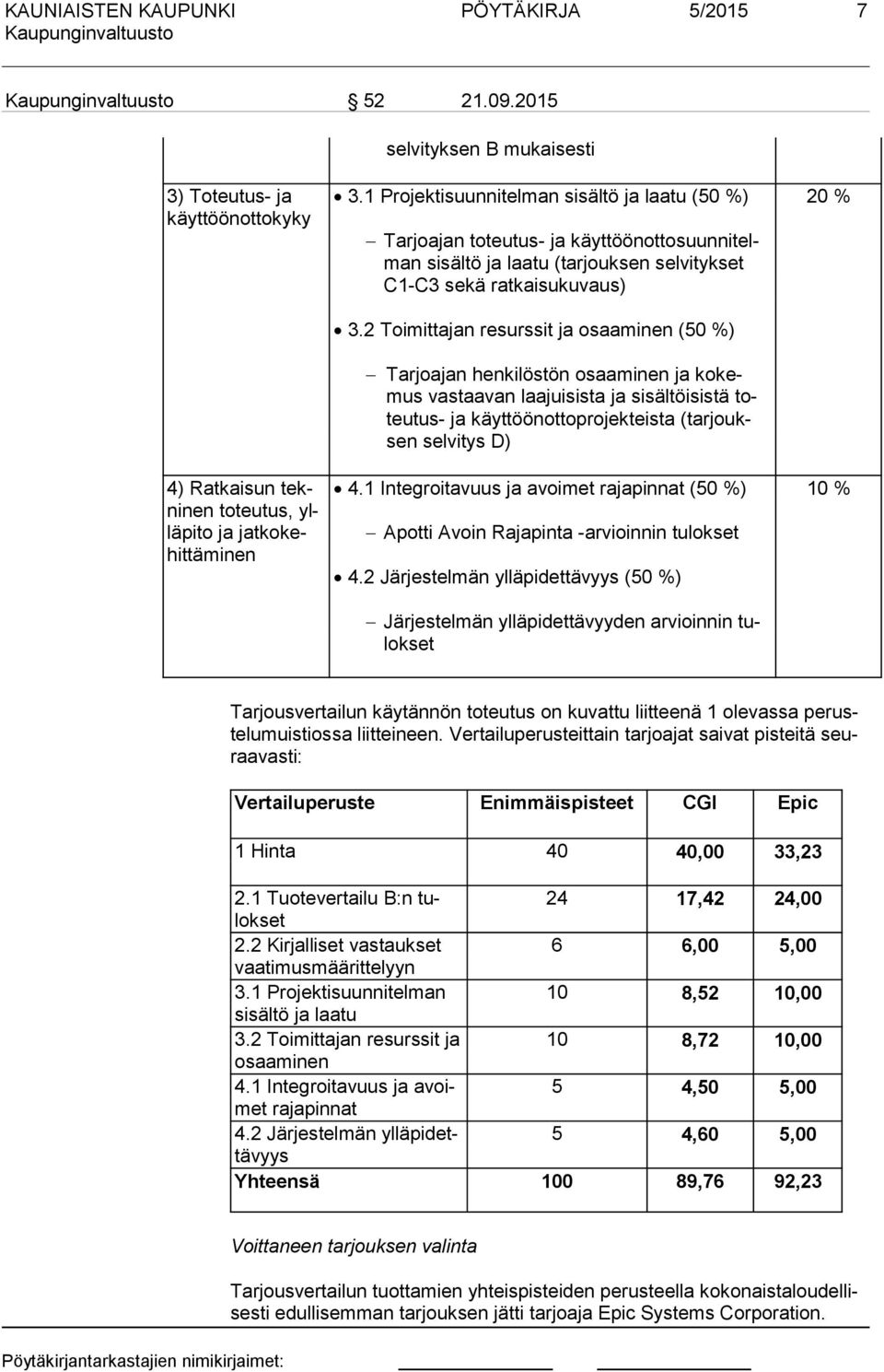 2 Toimittaan resurssit a osaa mi nen (50 %) Taroaan henkilöstön osaa mi nen a ko kemus vas taa van laa ui sis ta a si säl töi sis tä toteu tus- a käyt töön ot to pro ek teis ta (tar ouksen selvitys