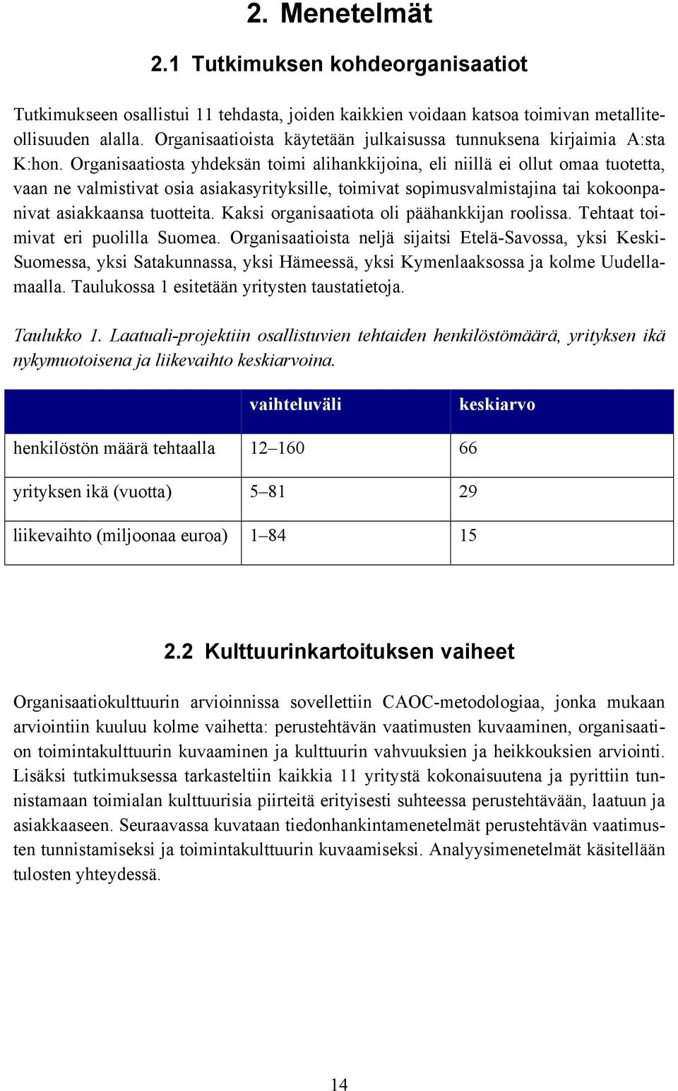 Organisaatiosta yhdeksän toimi alihankkijoina, eli niillä ei ollut omaa tuotetta, vaan ne valmistivat osia asiakasyrityksille, toimivat sopimusvalmistajina tai kokoonpanivat asiakkaansa tuotteita.