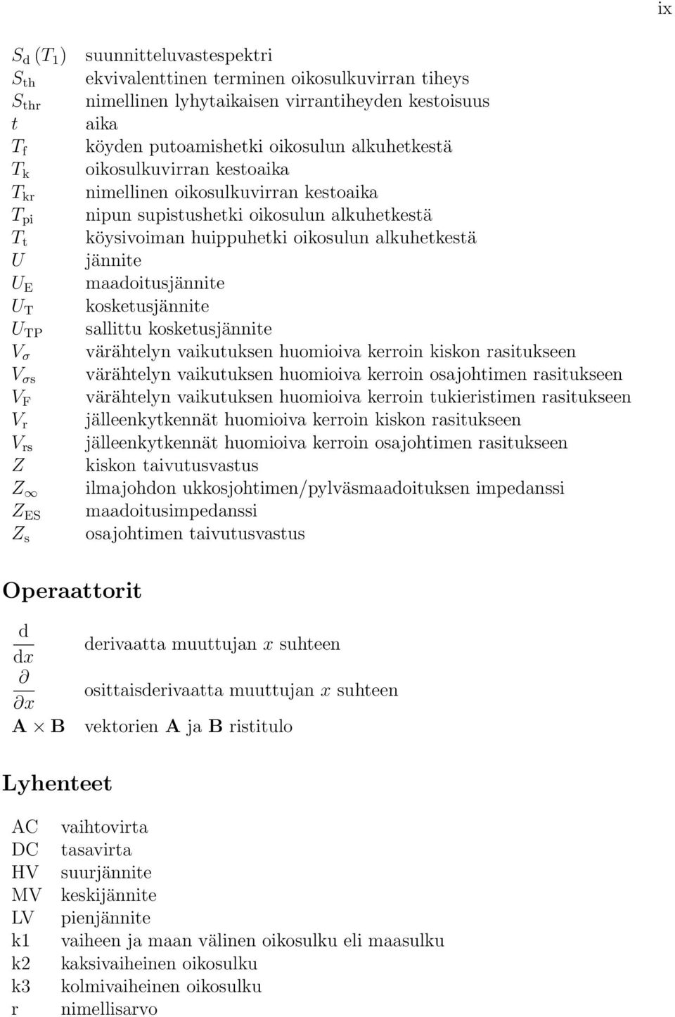 oetujännite värähtelyn vaiutuen huomioiva erroin ion raitueen värähtelyn vaiutuen huomioiva erroin oajohtimen raitueen värähtelyn vaiutuen huomioiva erroin tuieritimen raitueen jälleenytennät