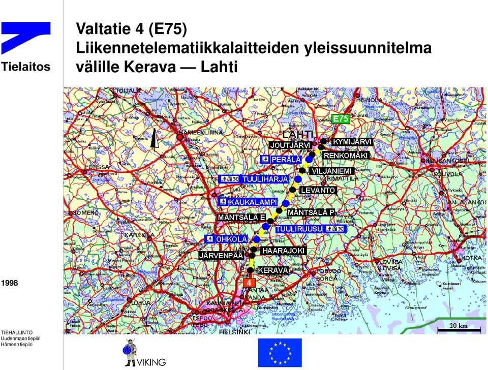 yleissuunnitelma välille Kerava