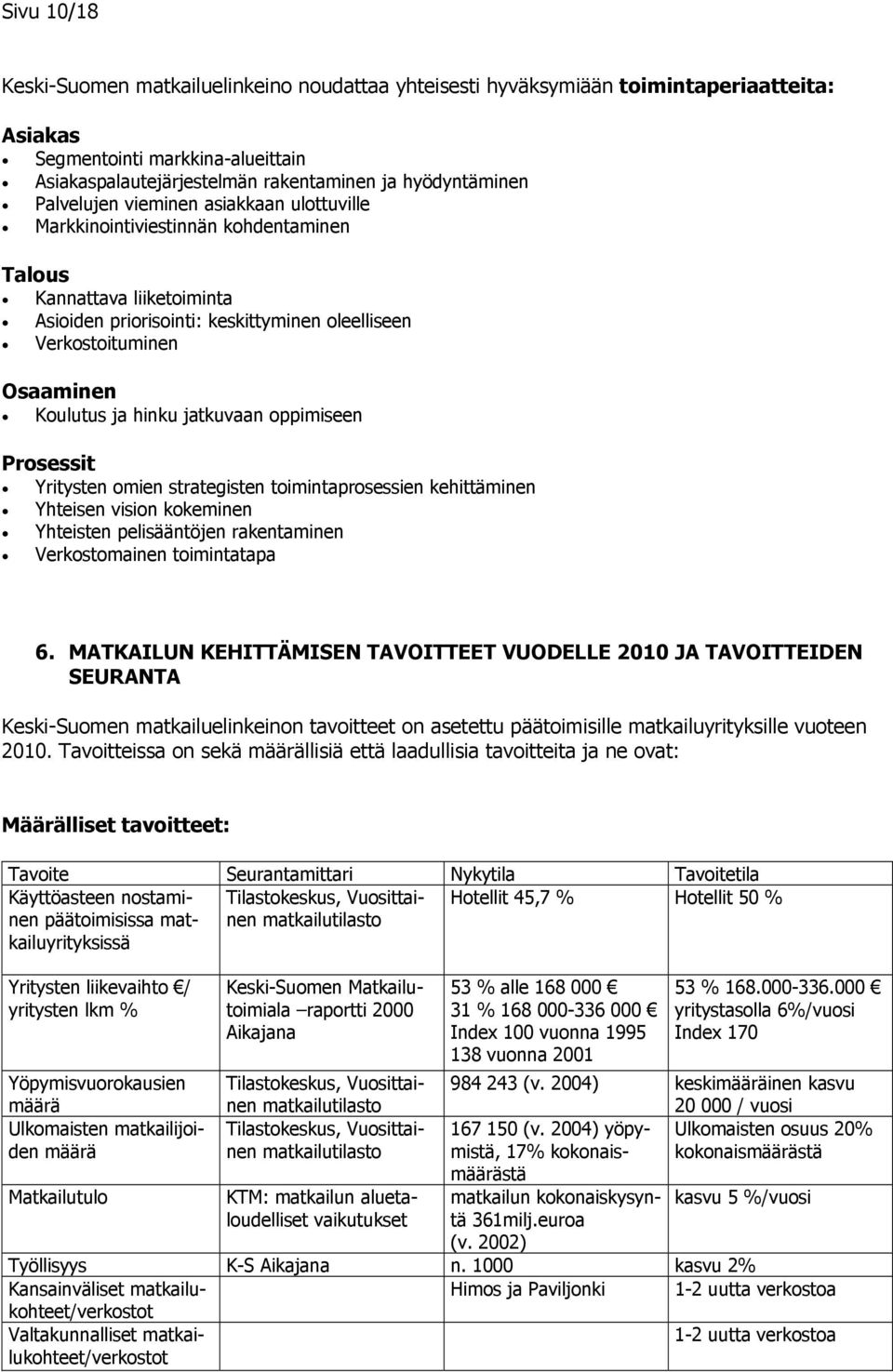 hinku jatkuvaan oppimiseen Prosessit Yritysten omien strategisten toimintaprosessien kehittäminen Yhteisen vision kokeminen Yhteisten pelisääntöjen rakentaminen Verkostomainen toimintatapa 6.