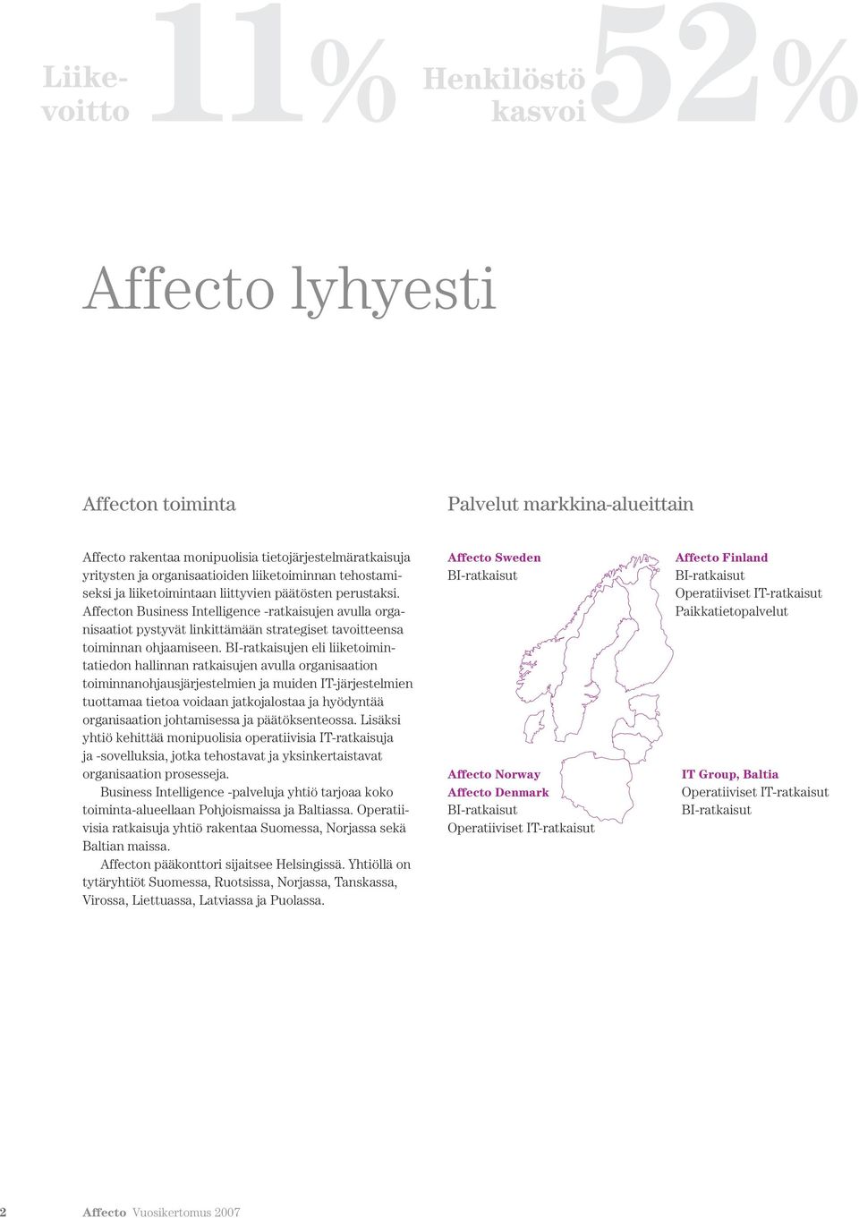 Affecton Business Intelligence -ratkaisujen avulla organisaatiot pystyvät linkittämään strategiset tavoitteensa toiminnan ohjaamiseen.