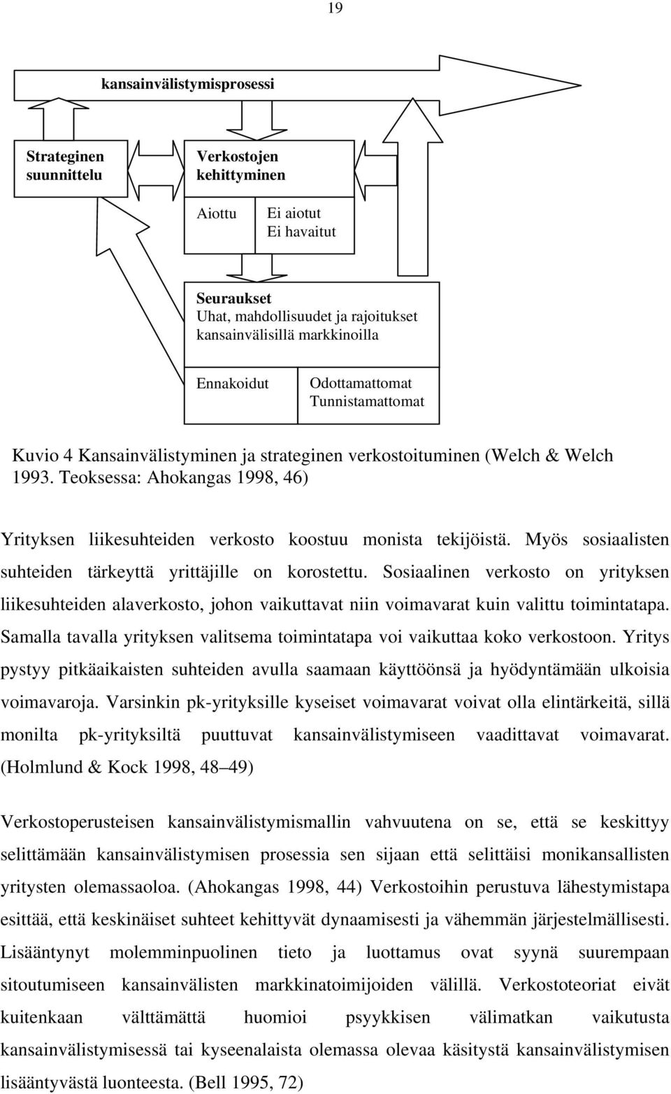 Teoksessa: Ahokangas 1998, 46) Yrityksen liikesuhteiden verkosto koostuu monista tekijöistä. Myös sosiaalisten suhteiden tärkeyttä yrittäjille on korostettu.