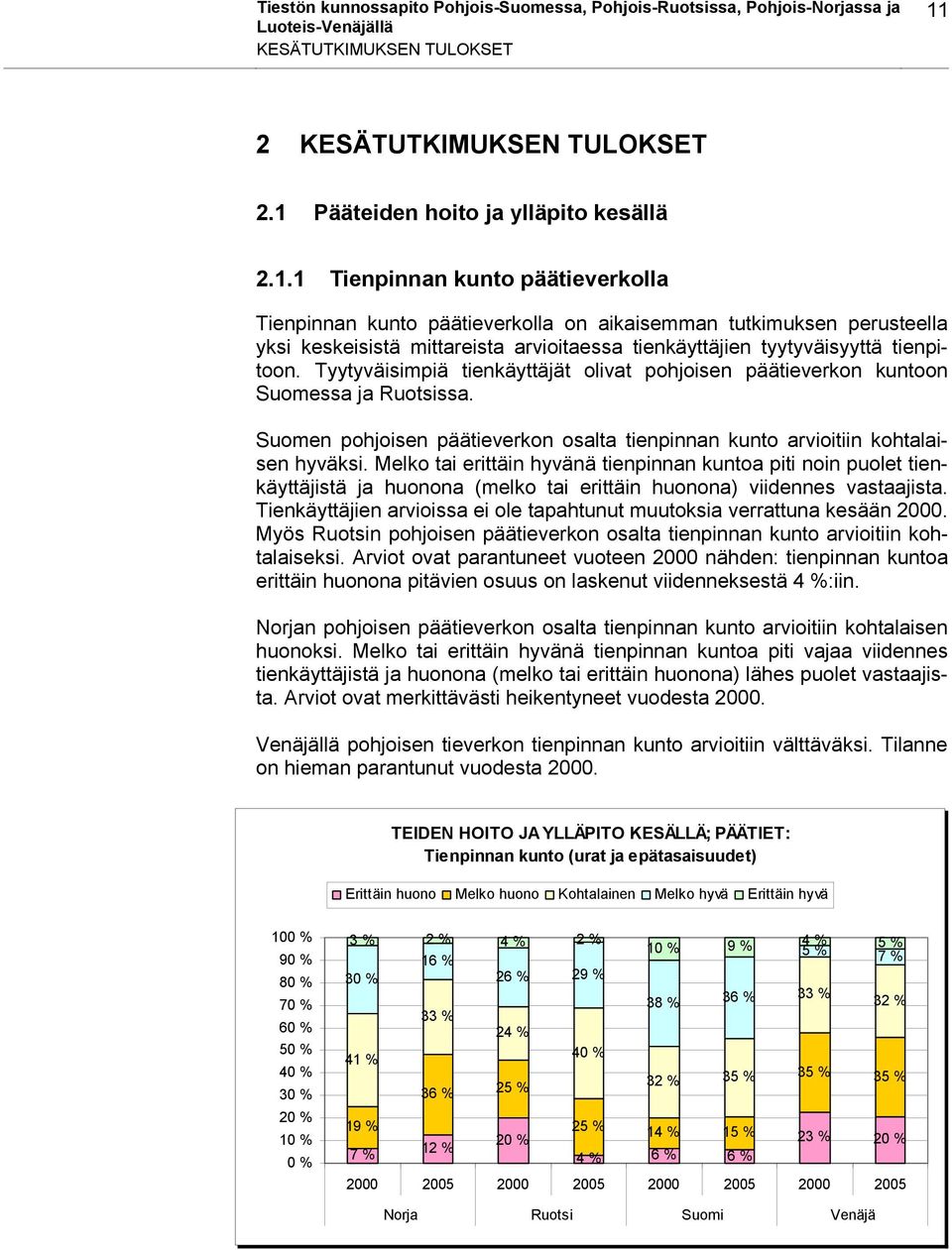 Pääteiden hoito ja ylläpito kesällä 2.1.