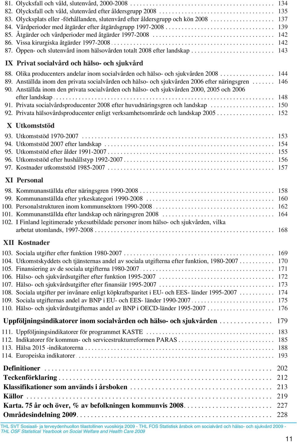 .. kön.... 2008........................ 137.. 84... Vårdperioder........... med.... åtgärder....... efter.... åtgärdsgrupp........... 1997-2008........................................... 139. 85.